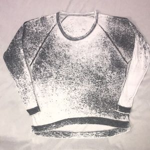 Chaser Gray White Burnout Top EUC Small